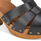 White Mountain Women's Aldridge Sandal Black Size 9.5