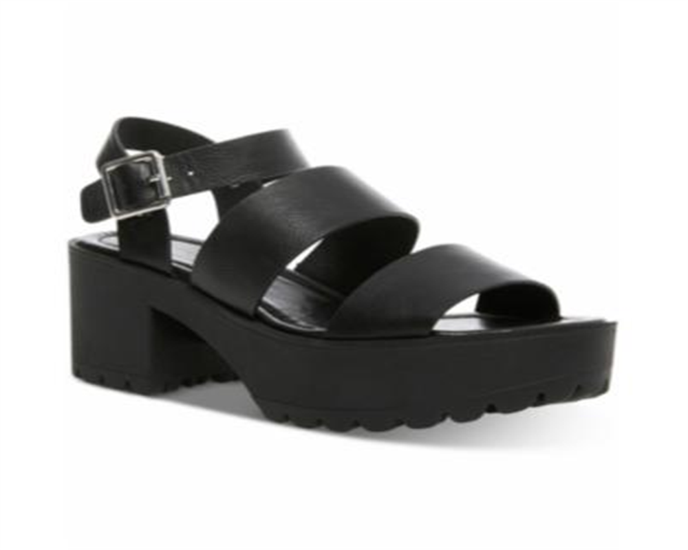 Madden Girl Women's Carterr Platform Sandal Black Size 10 M