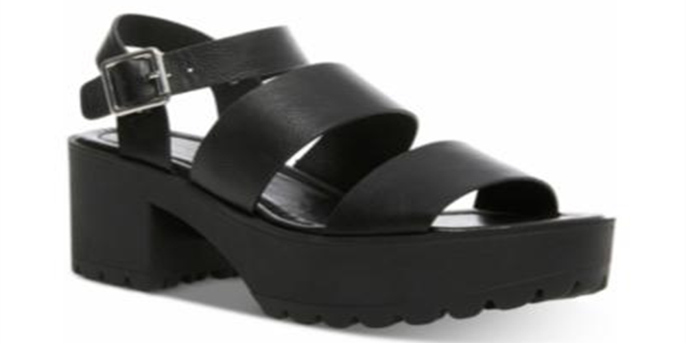 Madden Girl Women's Carterr Platform Sandal Black Size 10 M