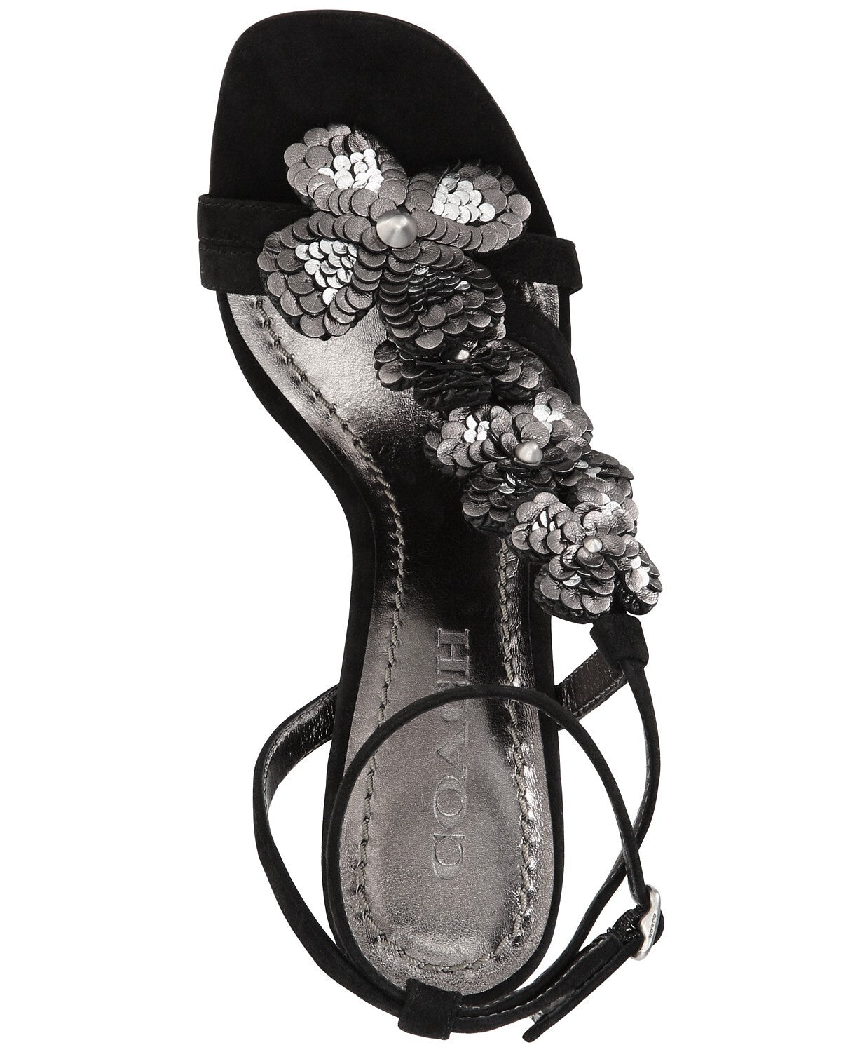 COACH Womens Bianca Sandals Black Size 10 B