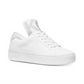 Michael Kors Women's Mindy Leather Low Top Lace Optical White Size 6.5