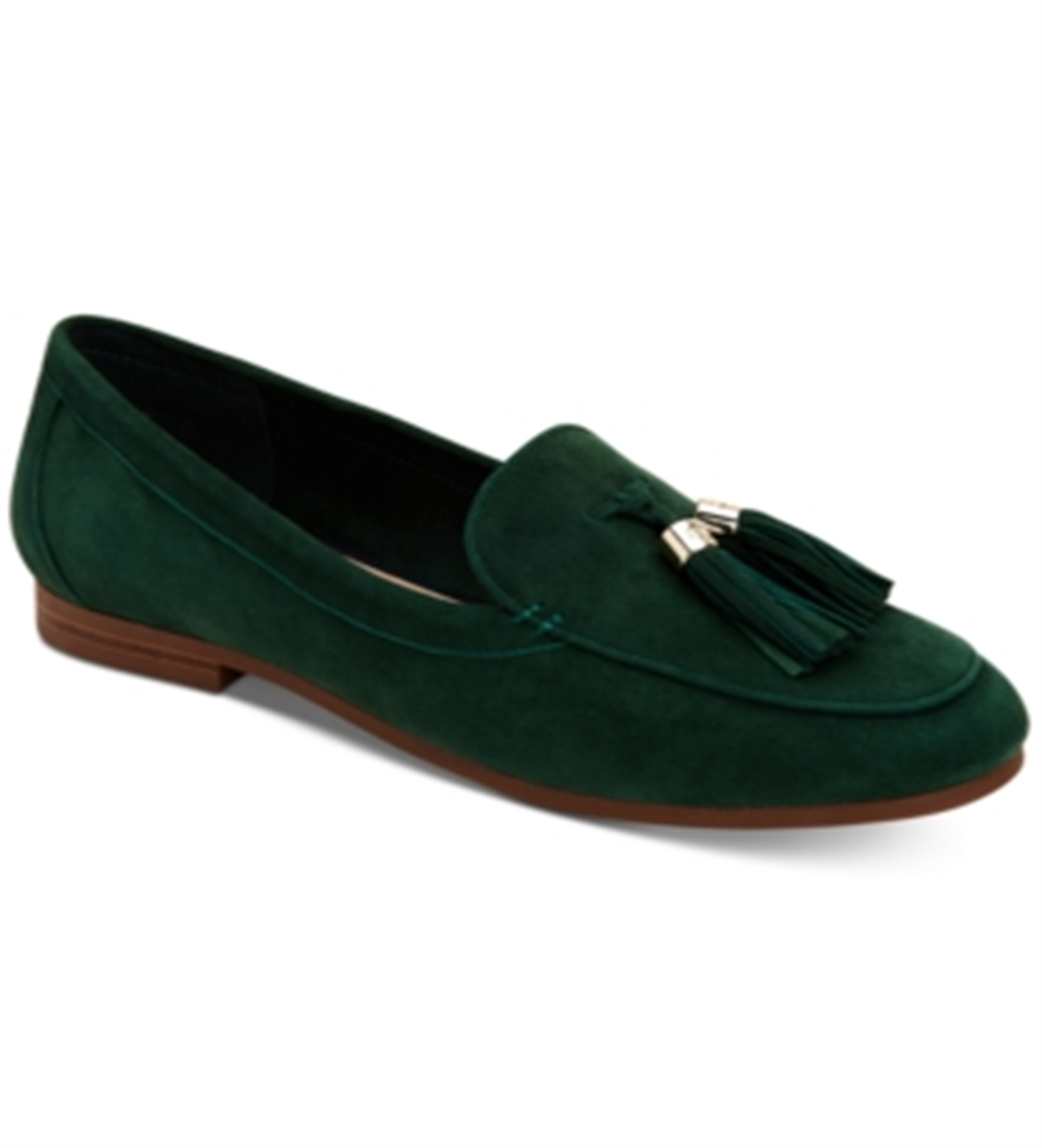 Charter Club Women's Margott Suede Closed Toe Loafers Green Size 6 M