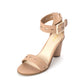 Bar III Women's Breeanne Fabric Open Toe Casual Ankle Strap Sandals Brown Size 7 M
