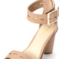 Bar III Women's Breeanne Fabric Open Toe Casual Ankle Strap Sandals Brown Size 7 M