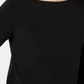 Charter Club Women's Tie Sleeve Crepe Top Black Size Medium