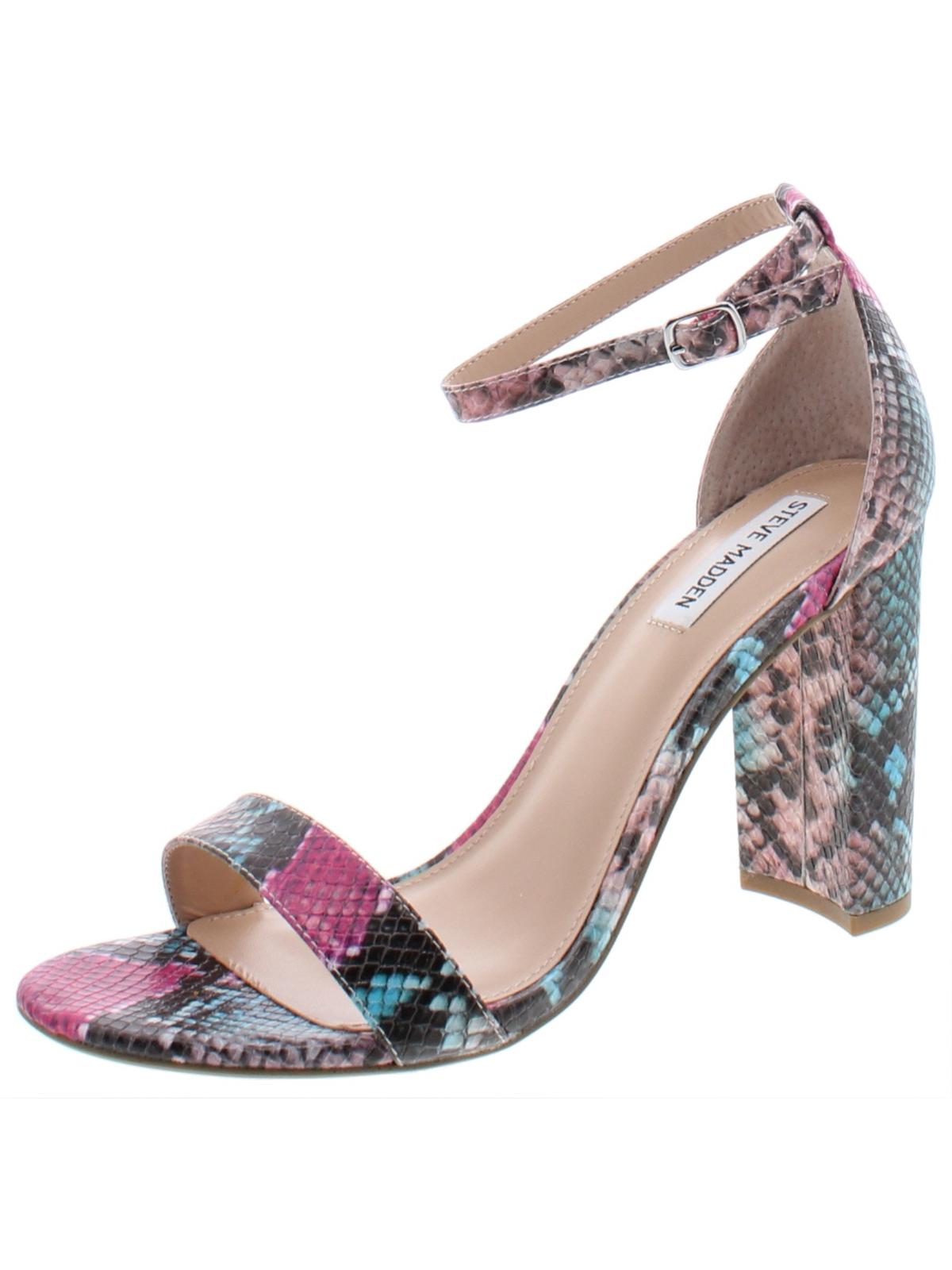 Steve Madden Women's Carrson Dress Sandals Pink Multi Size 9.5