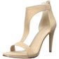Kenneth Cole New York Women's Brooke T Strap Suede Peep Toe Casual Brown Size 9.5M