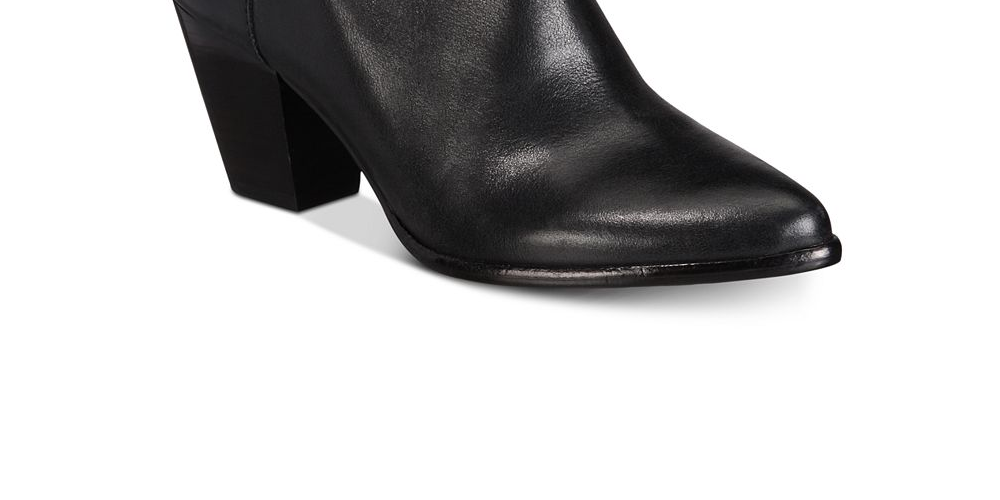 Frye Women's Leather Pointed Toe Ankle Fashion Boots Black Size 7.5