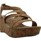 Style & Co Women's Ionna Leather Open Toe Casual Platform Sandals Brown Size 9 M