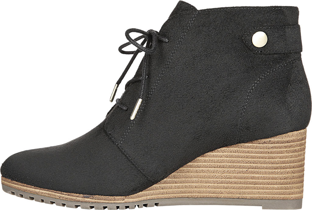 Dr. Scholl's Women's Conquer Wedge Bootie Black Size 7.5 M
