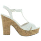 Sun + Stone Women's Jamie Platform Open Toe Heel Sandals White Size 9 M