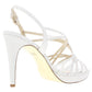 Adrianna Papell Women's Adri Strappy Open Toe Platforms White Size 10 M
