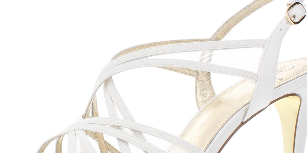 Adrianna Papell Women's Adri Strappy Open Toe Platforms White Size 10 M