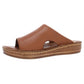 Bella Vita Women's Mae Italy Slide Sandals Brown Size 10 M