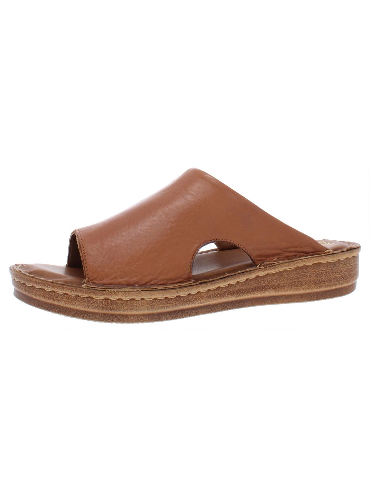 Bella Vita Women's Mae Italy Slide Sandals Brown Size 10 M