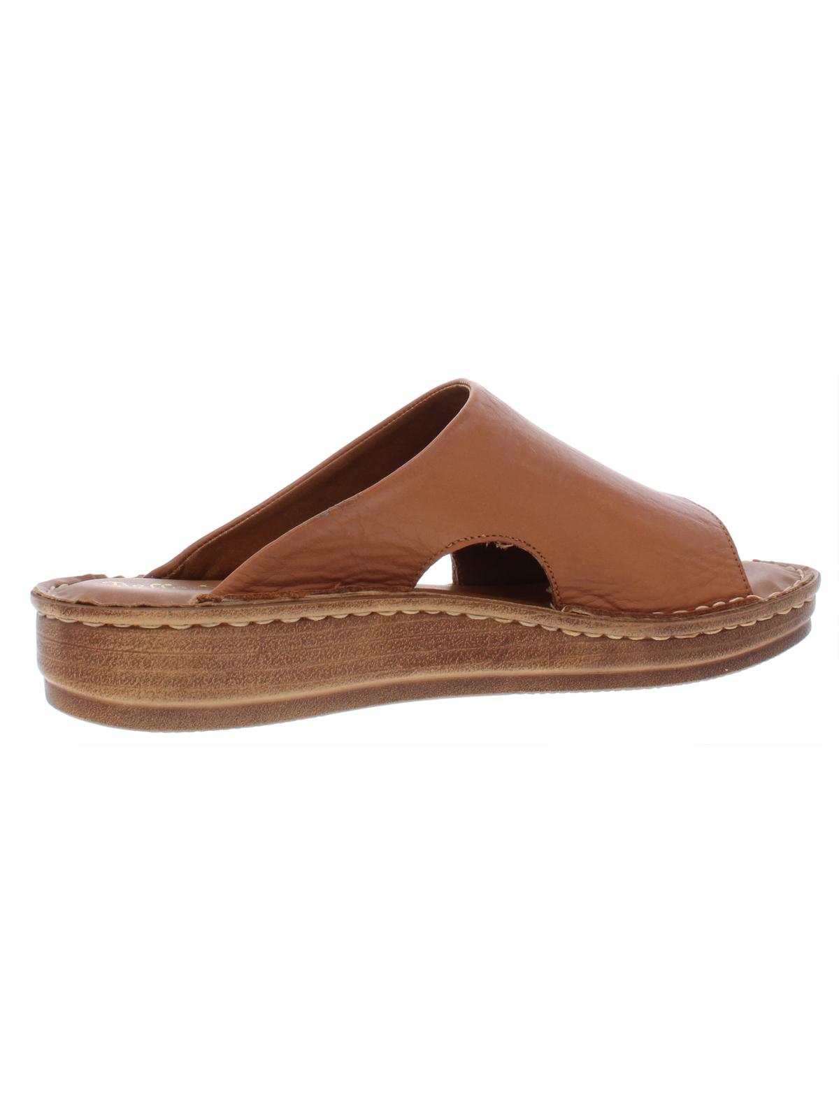 Bella Vita Women's Mae Italy Slide Sandals Brown Size 10 M