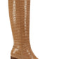 Marc Fisher Women's Revely Leather Square Toe Knee High Boots Brown Size 7.5 M