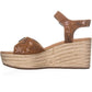 Lucky Brand Women's Embroidered Sandals Brown Size 10 M