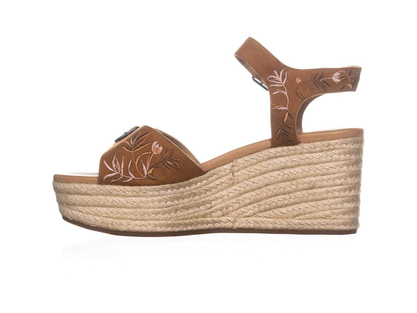 Lucky Brand Women's Embroidered Sandals Brown Size 10 M