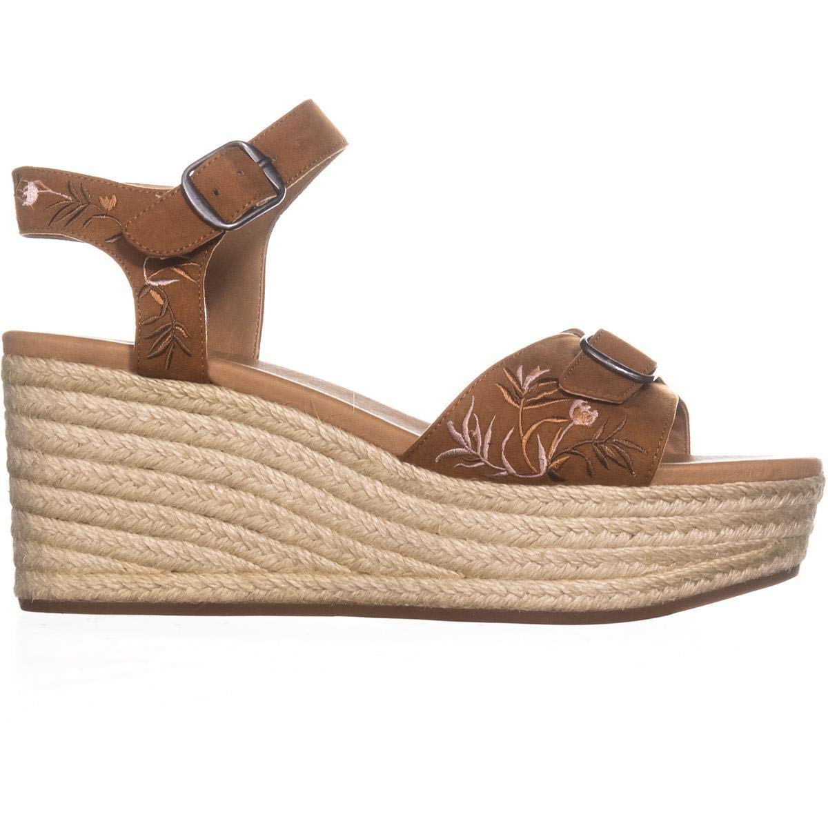 Lucky Brand Women's Embroidered Sandals Brown Size 10 M