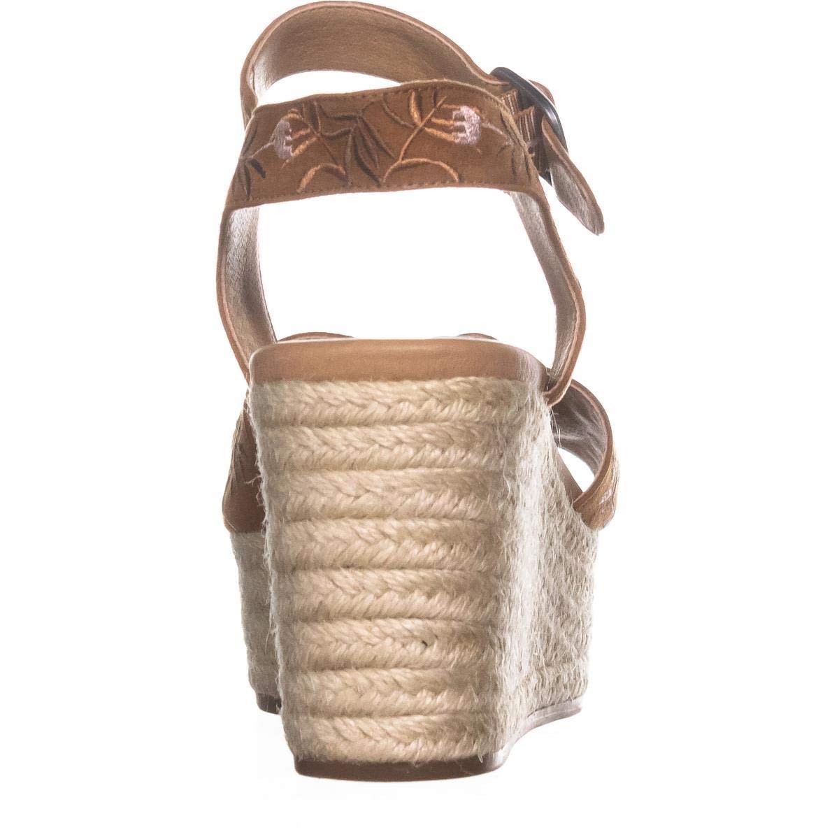 Lucky Brand Women's Embroidered Sandals Brown Size 10 M