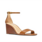 Michael Kors Womens Fiona Wedge Sandals Stacked Ankle Strap Brown Size 6.5 M