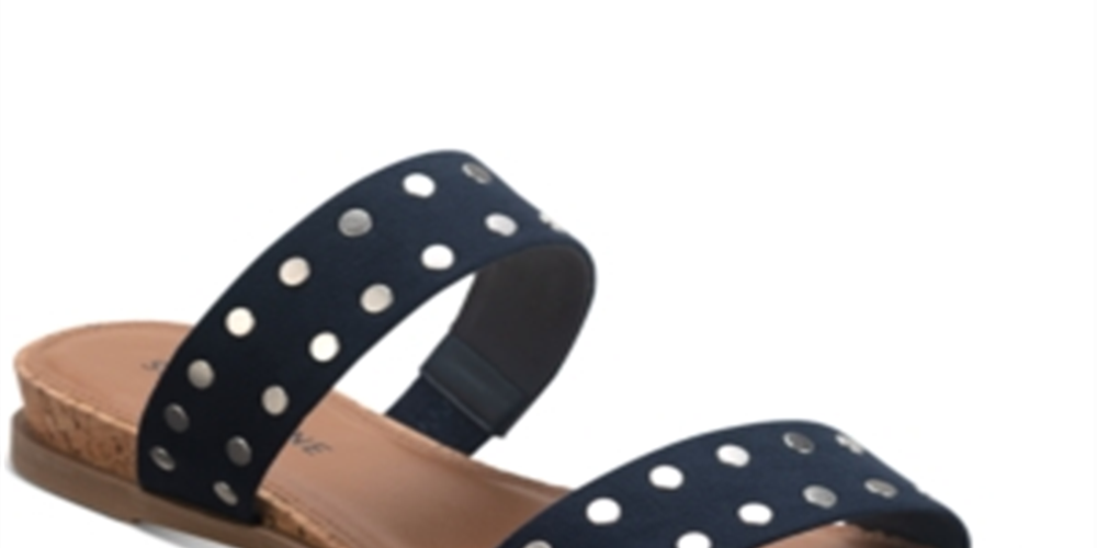 Sun + Stone Women's Easten Slide Shoes Navy Size 7.5W