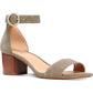 Michael Kors Women's Open Toe Suede Dress Sandals Gray Size 9