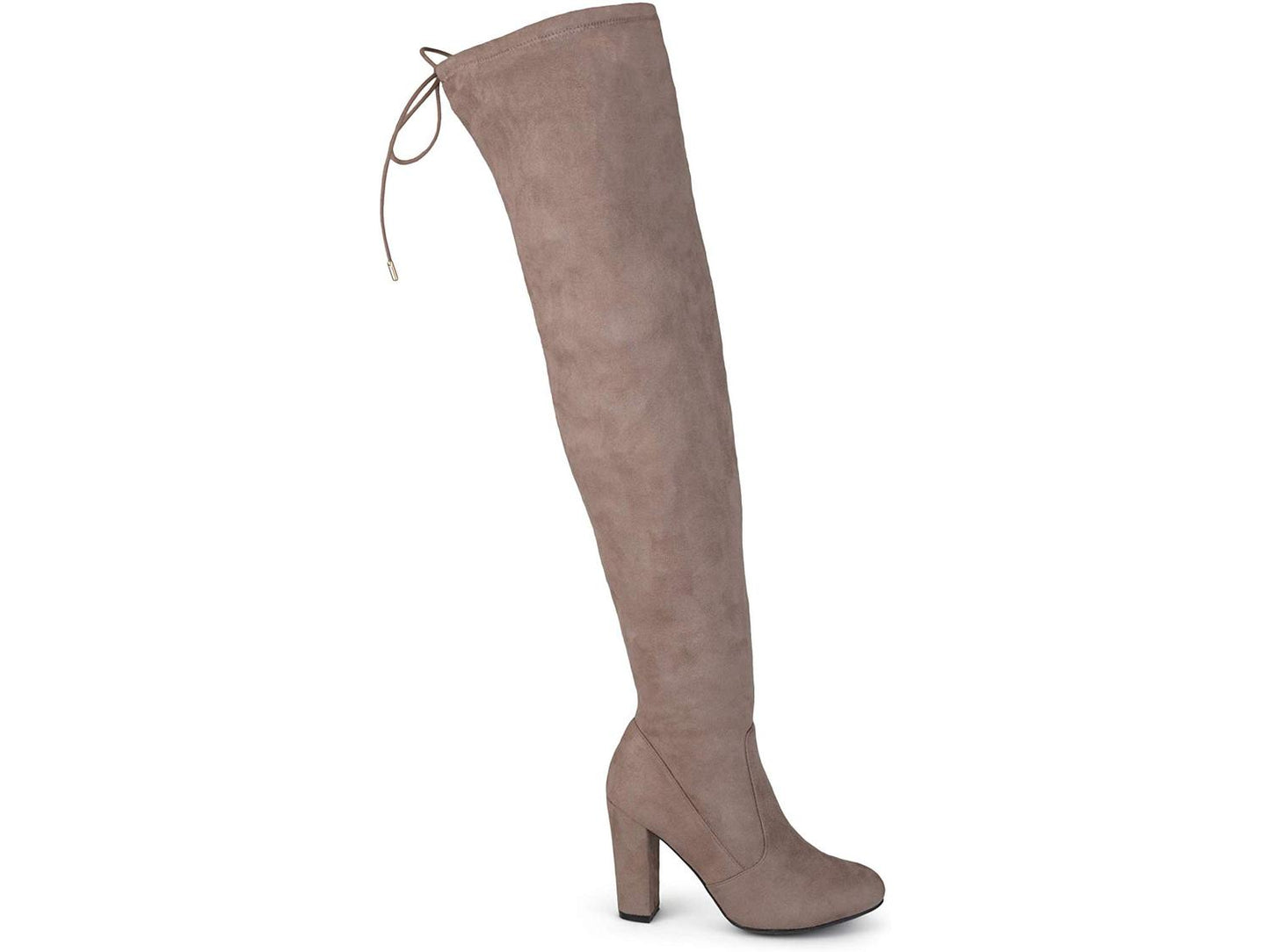 Brinley Co Women's Milan Over the Knee Boot Brown 10