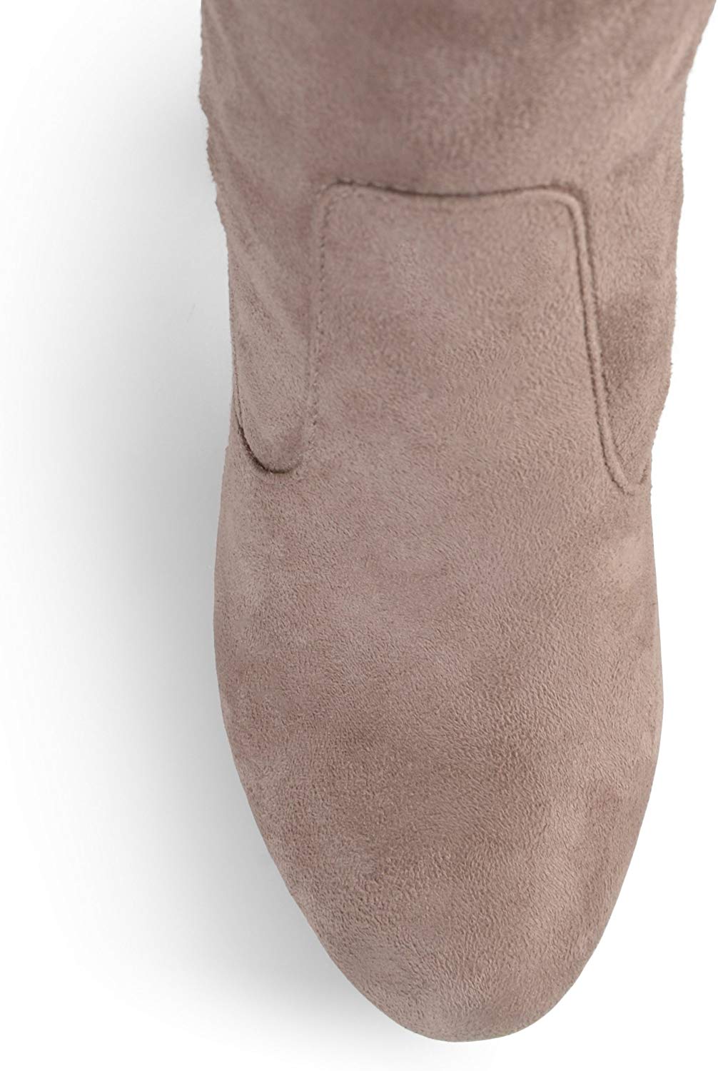 Brinley Co Women's Milan Over the Knee Boot Brown 10