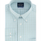 Eagle Men's Multi Big & Tall Check Print Dress Shirt Multi Green Size 17.5-35/36