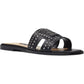Nine West Women's Genesia Stud-Accent Leather Slide Sandals BrownSize 6 M