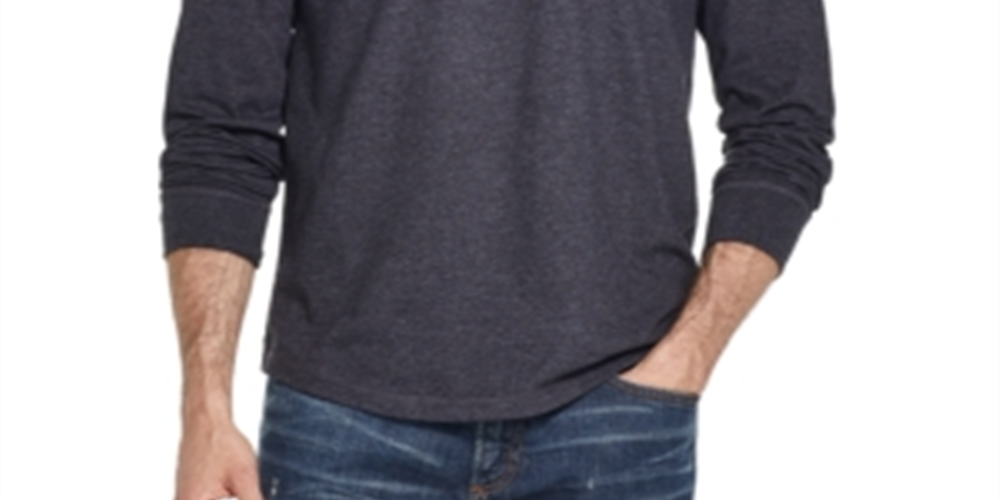 Weatherproof Vintage Men's Brushed Long Sleeve Jersey T-Shirt Black Size Small
