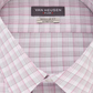 Van Heusen Men's Classic Regular Fit Wrinkle Free Performance Stretch Flex Collar Plaid Dress Shirt Gray Size 16.5X32X33