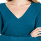 Maison Jules Women's V Neck Sweater Blue Size X-Small