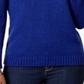 Karen Scott  Women's Button Long Sleeve Collared Sweater Blue Size Large