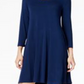 Style & Co Women's Swing Dress Blue Size X-Small