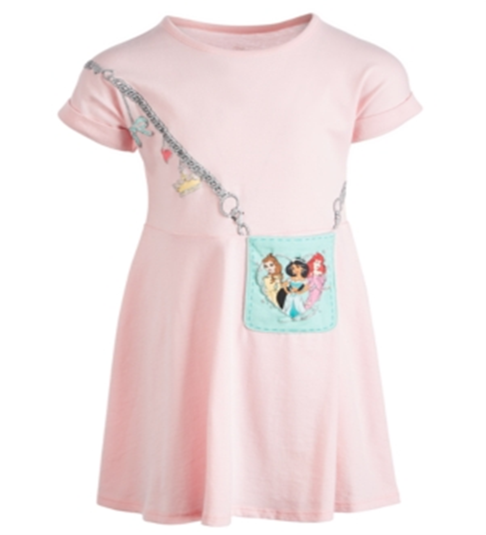 Disney Toddler Girl's Three Princesses Purse Dress Pink Size 4