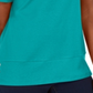 Karen Scott Women's Button Hem Scoop Neck Cotton Top Blue Size Small