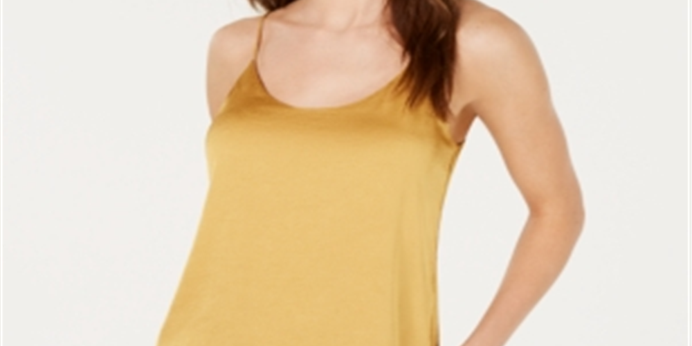 Bar III Women's Camisole Top Yellow Size X-Small