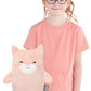 Cubcoats Toddler Girl's Kali the Kitty 2 in 1 Stuffed Animal T-Shirt Pink