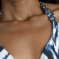 La Blanca Women's Animals Instinct Reversible Halter Bra Top Blue Size 12