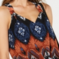 INC International Concepts Women's Tie Front Chiffon Top Brown Size Petite XL