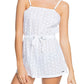 Roxy Women's Eyelet Tie Convertible Angels Song Swimsuit Cover up White Size Large