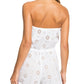 Roxy Women's Eyelet Tie Convertible Angels Song Swimsuit Cover up White Size Large
