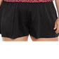 Swim Solutions Women's Plus Printed Baby Spice Double Strap Tummy Control Romper Swimsuit Red Size 22W