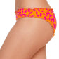 Salt + Cove Women's Cherry on Top Ruffled Hipster Bikini Swim Bottom Orange Size Large