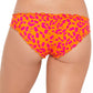 Salt + Cove Women's Cherry on Top Ruffled Hipster Bikini Swim Bottom Orange Size Large