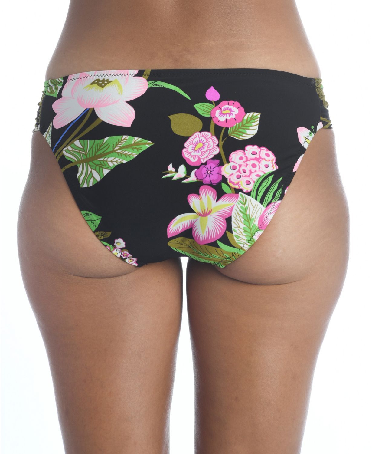 Trina Turk Women's Swim Moonlit Lotus Shirred Hipster -Multi Floral Size 2