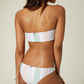 O'Neill Women's Sunset Beach Stripe Bikini Bottoms Beach Stripe White Combo Size Large